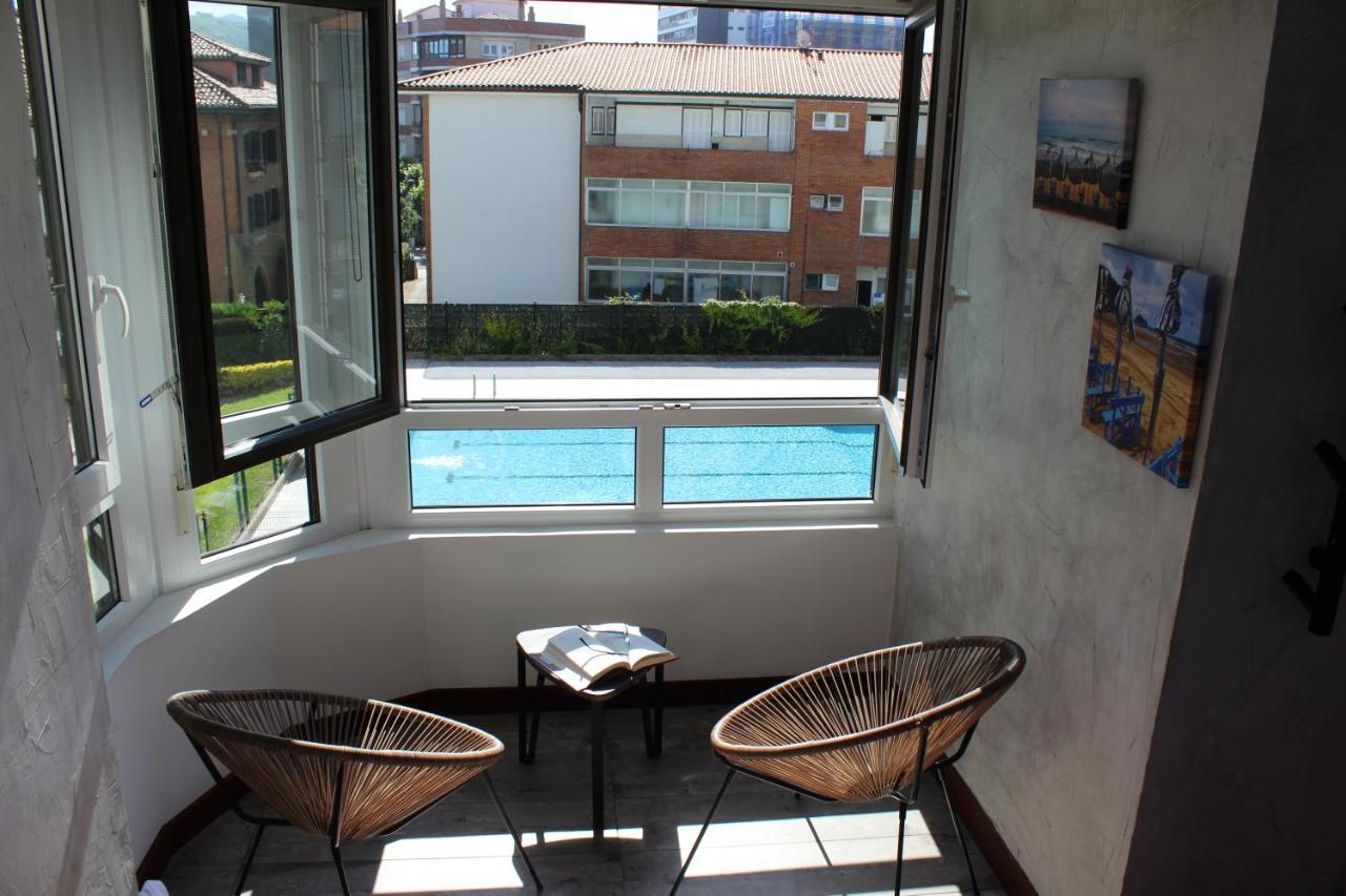 Apartamentos Zarautz Playa, Con Piscina Y Garaje Zewnętrze zdjęcie
