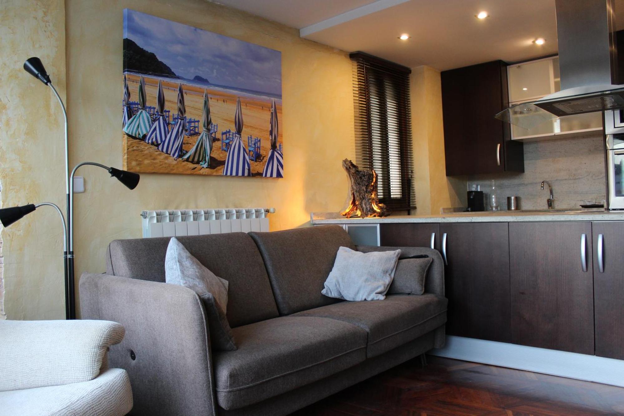 Apartamentos Zarautz Playa, Con Piscina Y Garaje Zewnętrze zdjęcie