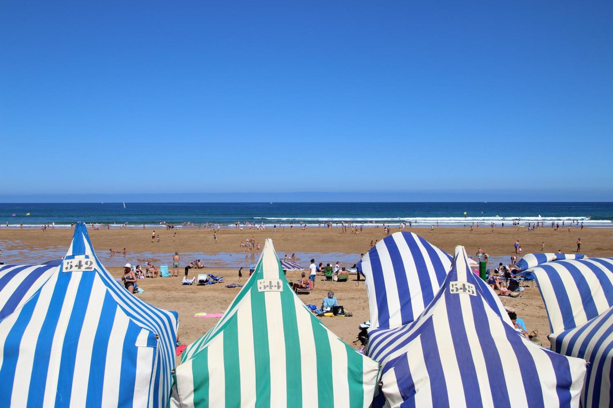 Apartamentos Zarautz Playa, Con Piscina Y Garaje Zewnętrze zdjęcie